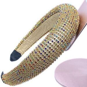 Colorful Faux Pearl Rhinestone Headband